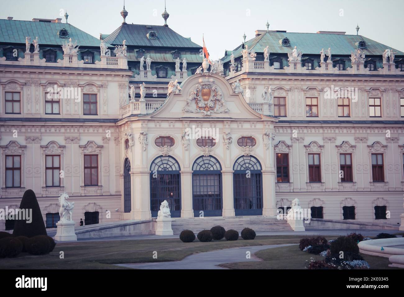 The Austrian Gallery Belvedere, Museum in Vienna, Austria Stock Photo ...
