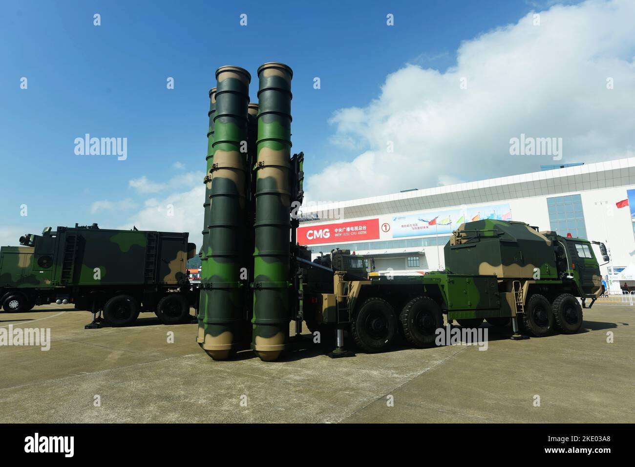 ZHUHAI, CHINA - NOVEMBER 9, 2022 - The HQ-9 system, a long-range air ...