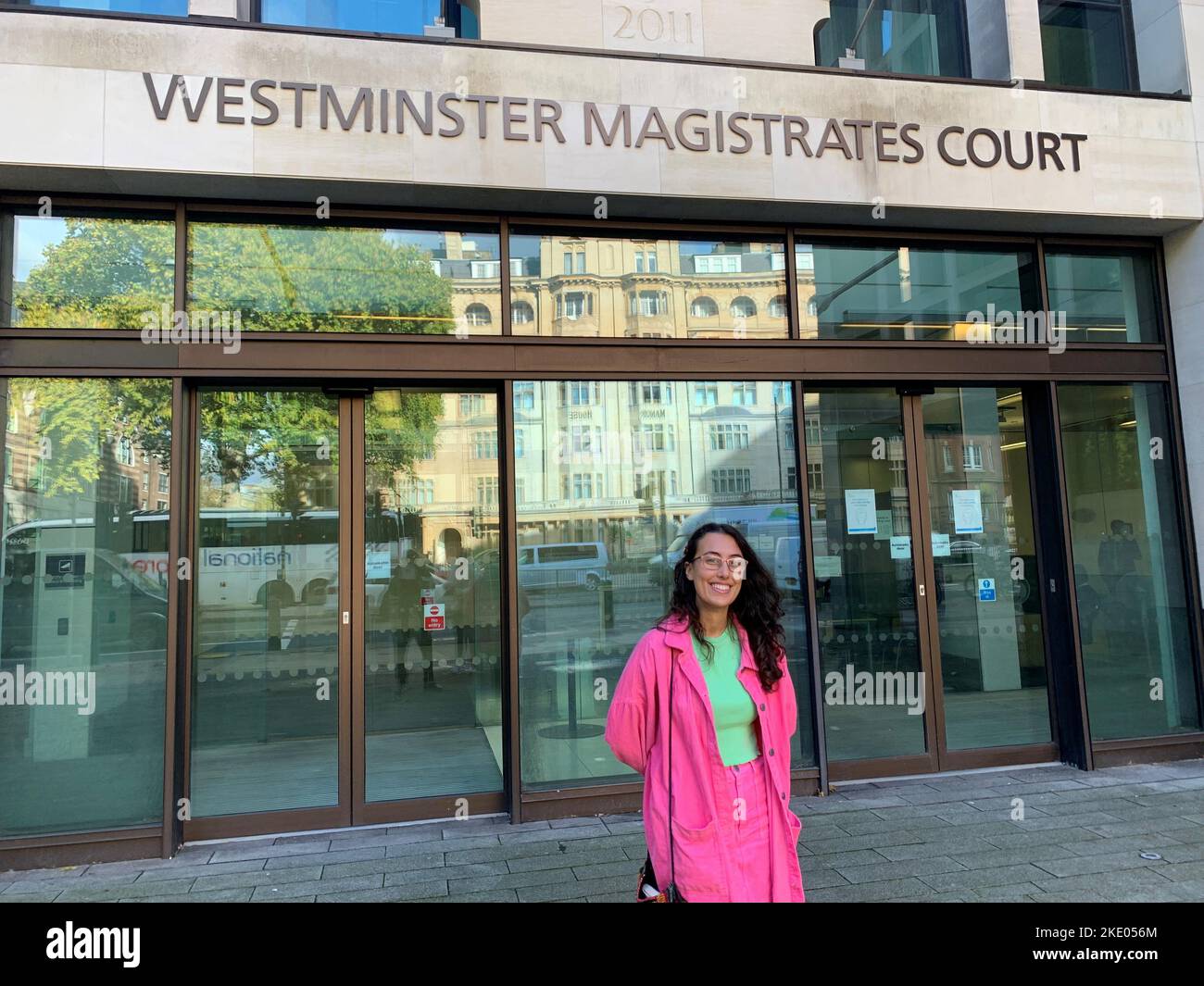 Sofia Fernandes Pontes 26 Outside Westminster Magistrates Court 