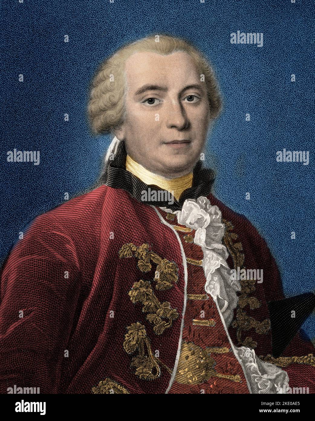 Georges Louis Leclerc Count (Comte) de Buffon, 1707-1788 - 19th century Stock Photo