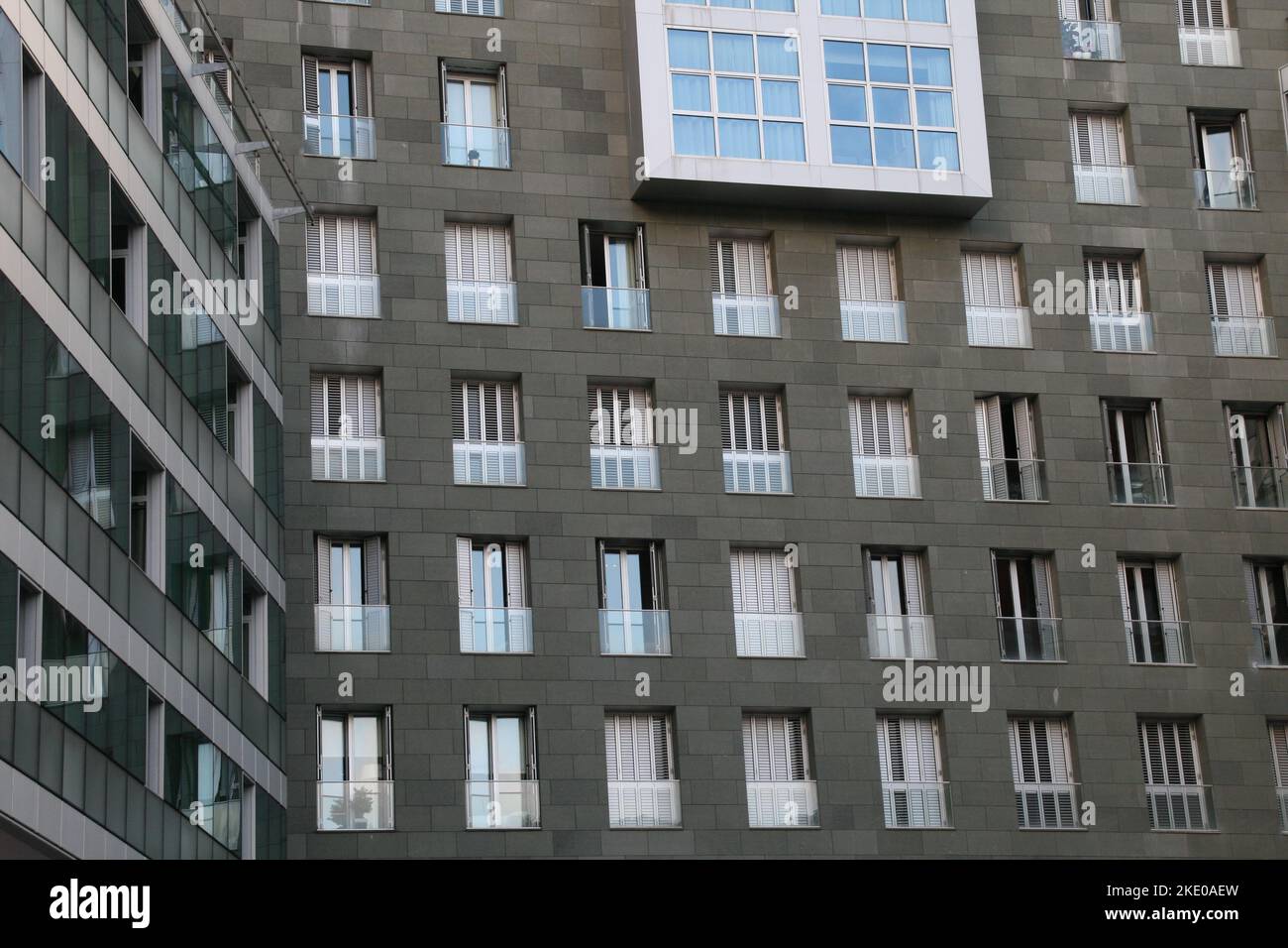 The modern building exterior in Bilbao Stock Photo - Alamy