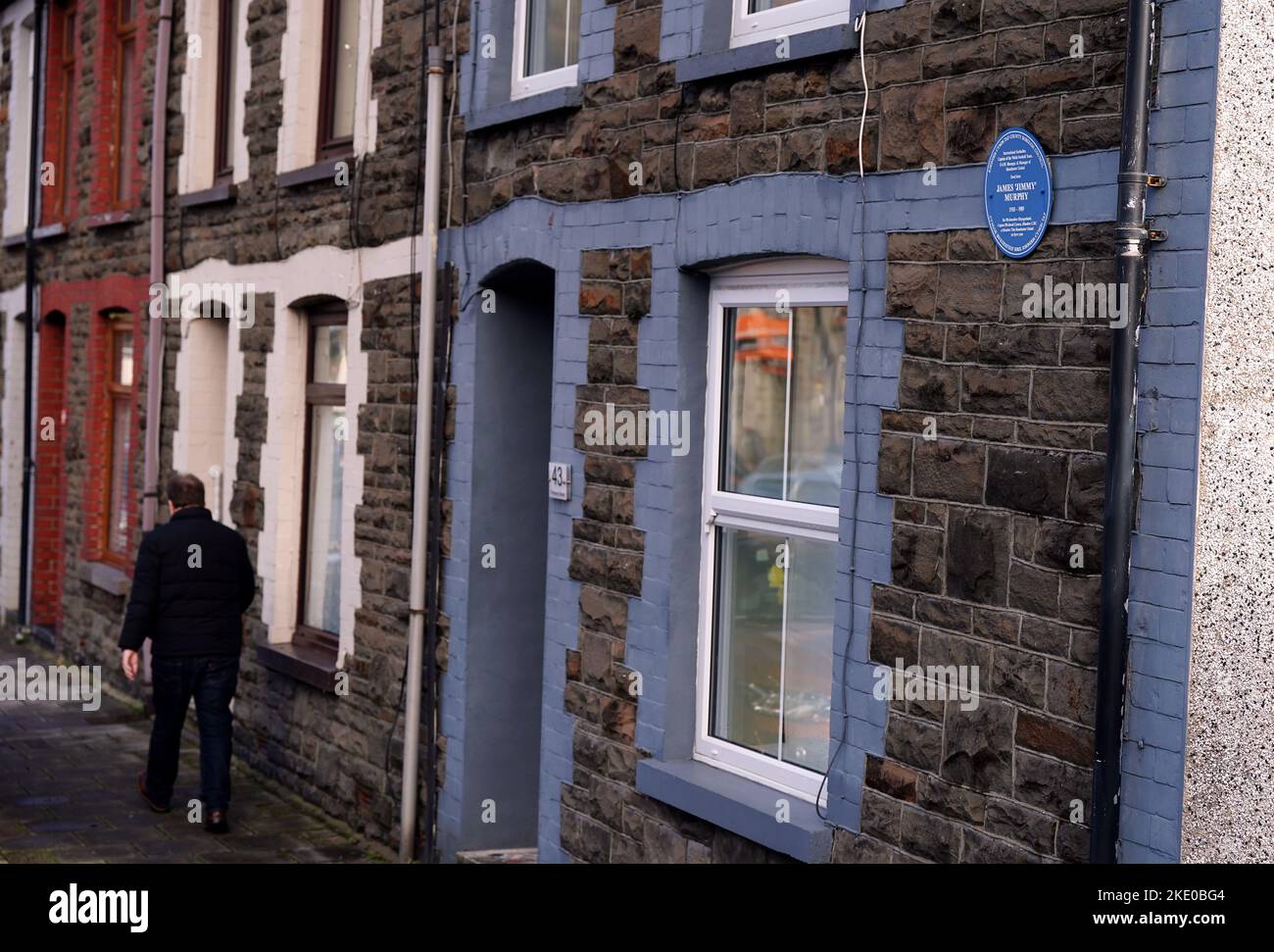 Trejhare A commemorative Blue Plaque on the former home of ex Wales player and ...