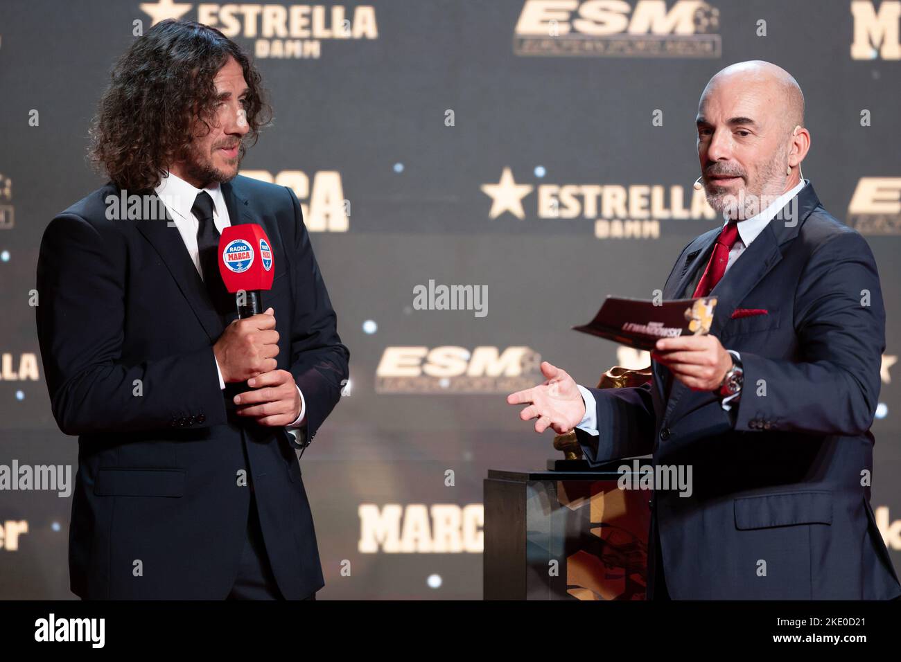Barcelona, Spain. 09th Nov, 2022. Carles Puyol during the Golden Shoe award ceremony at Antiga Fabrica Estrella Damm in Barcelona, Spain. Credit: DAX Images/Alamy Live News Stock Photo