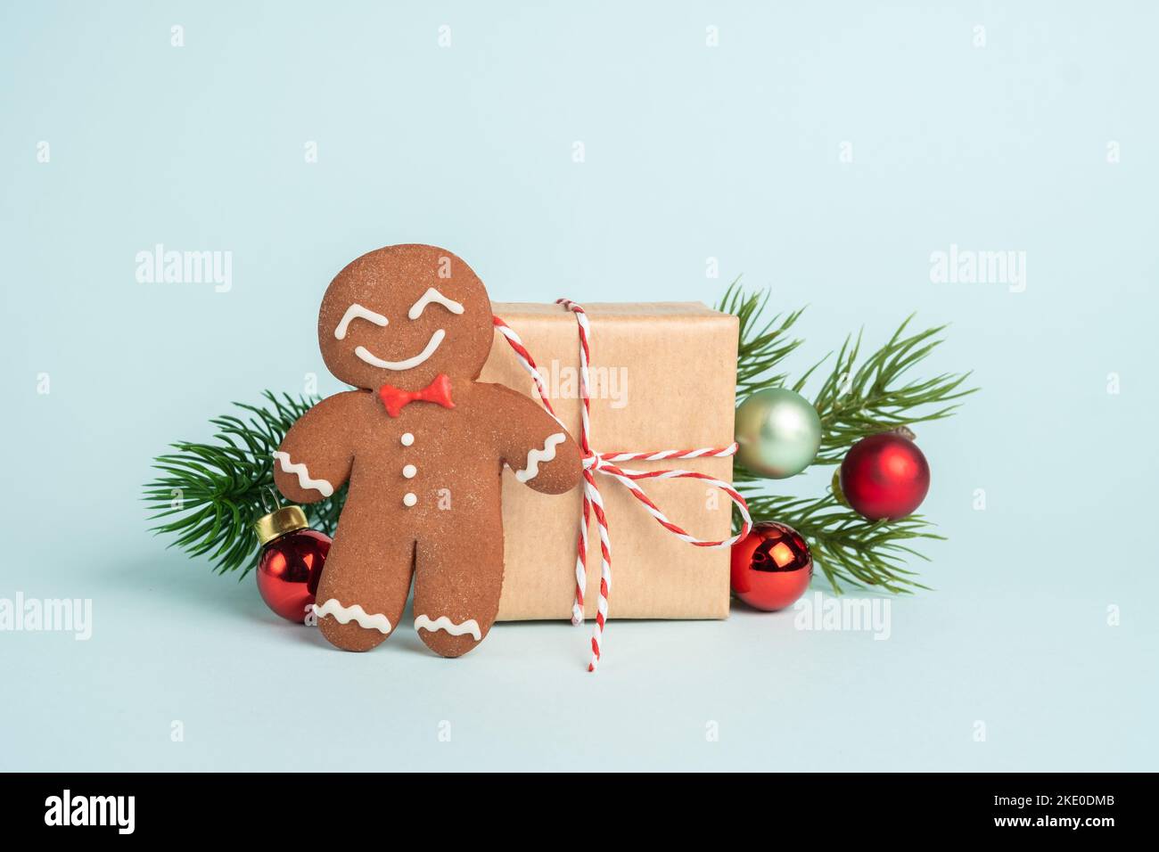 Cute Gingerbread man Stock Photo