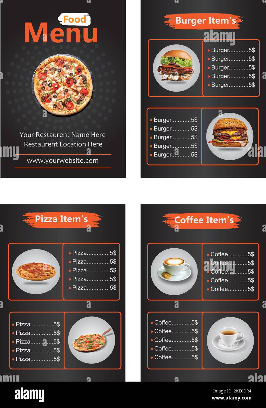 Simple menu hi-res stock photography and images - Alamy