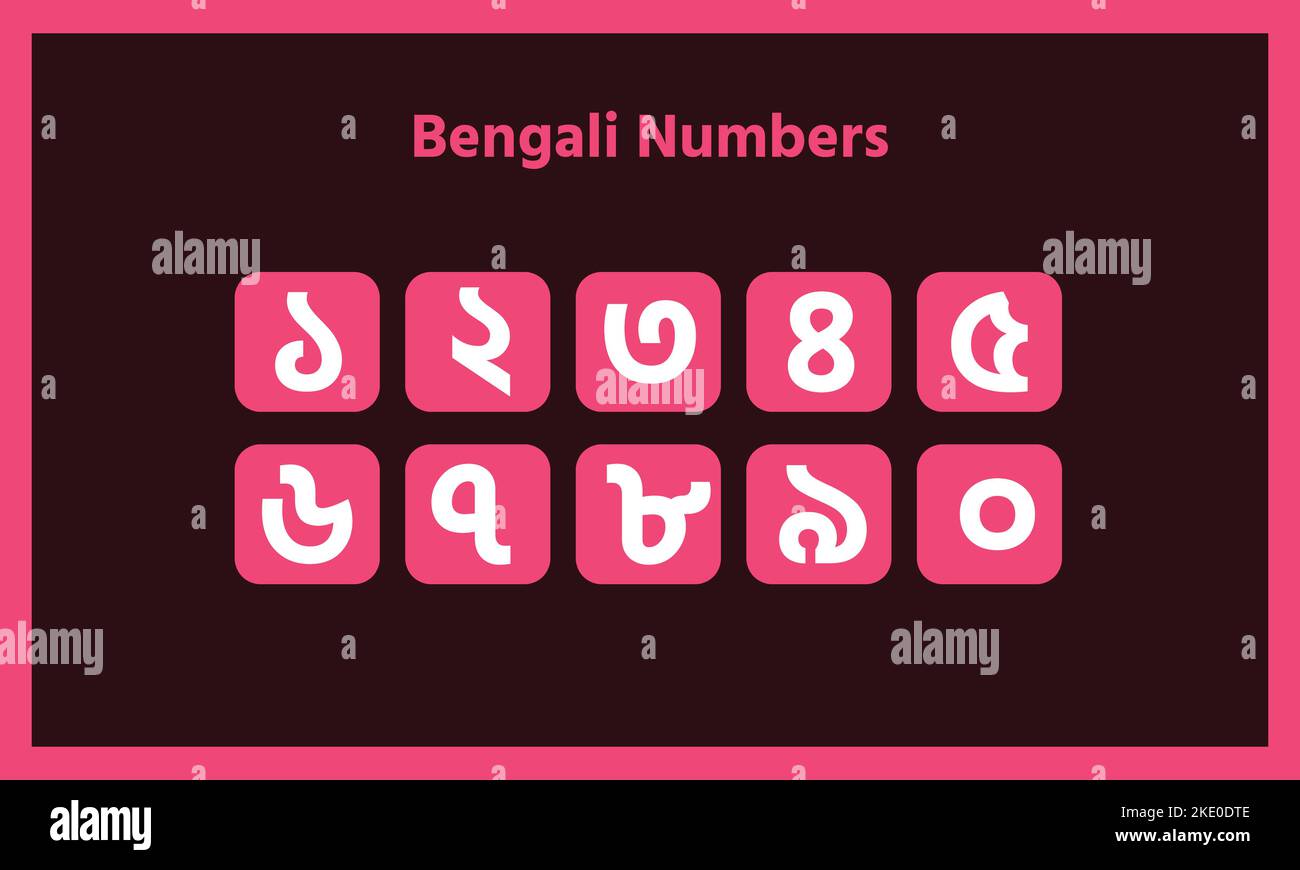 The Bengali Numbers In Square Editable Shapes Stock Vector Image Art the-bengali-numbers-in-square-editable-shapes-stock-vector-image-art
