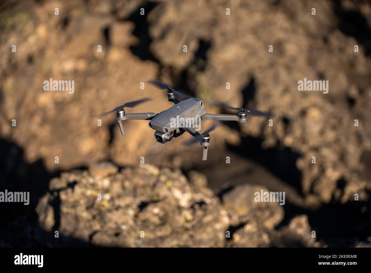 Drone flying over rocky mountain hi-res stock photography and images ...
