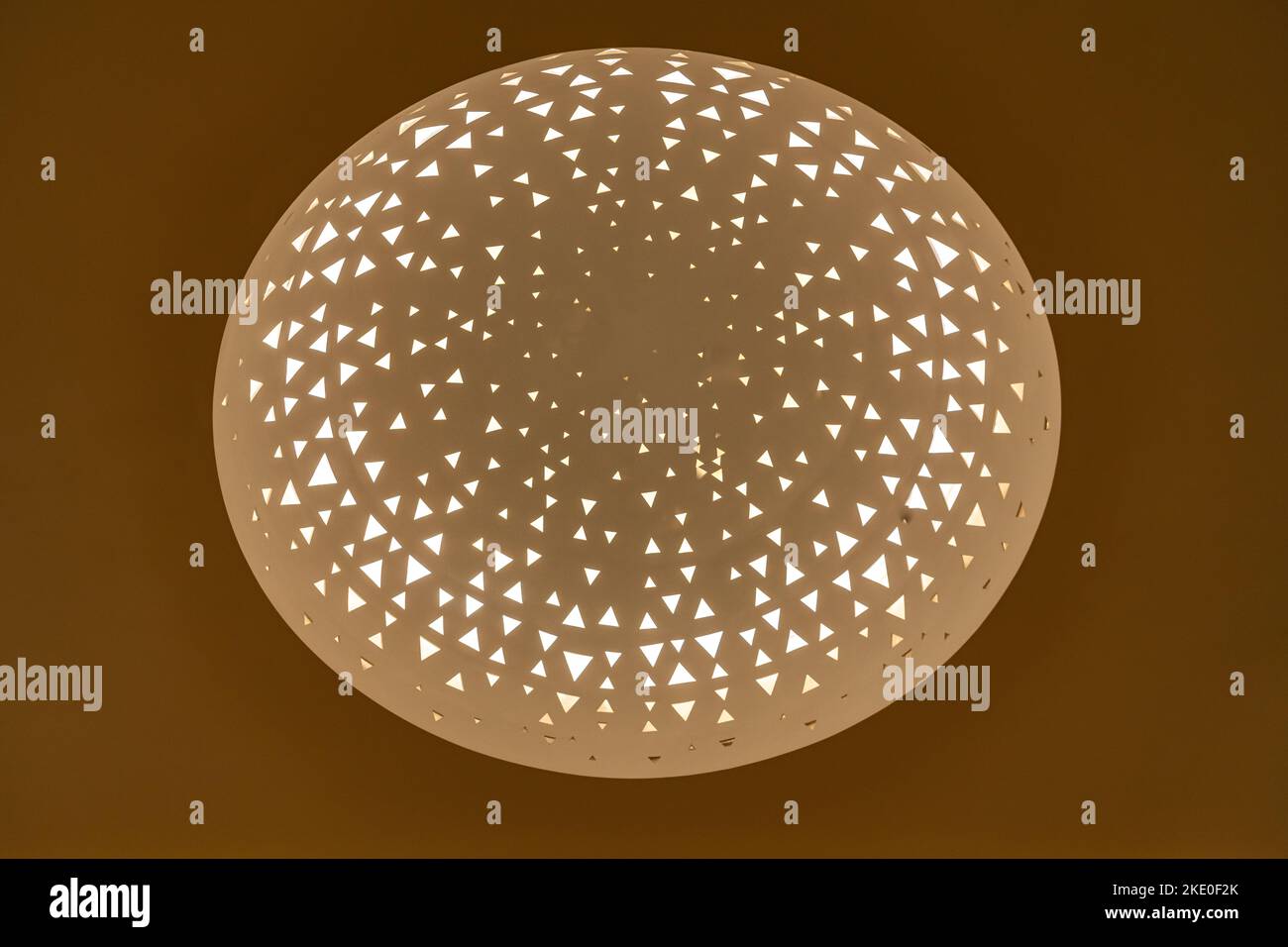 The interior of the dome of the Mosque of the Late Mohamed Abdulkhaliq