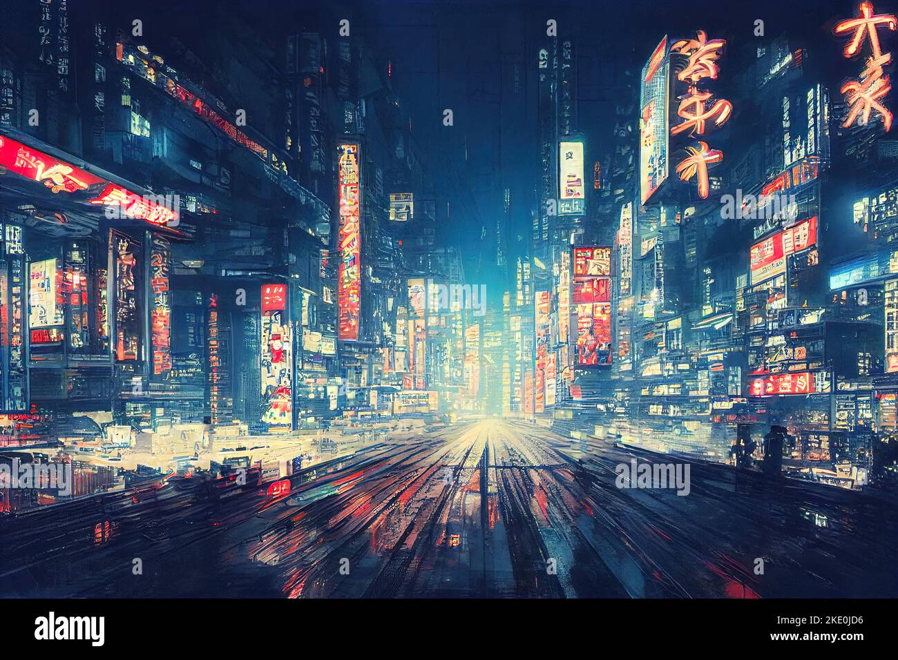 Cyberpunk Neon City Night. Futuristic City Scene in a Style of Pixel Art.  80 S Wallpaper. Retro Future Stock Illustration - Illustration of  skyscraper, architecture: 267715208