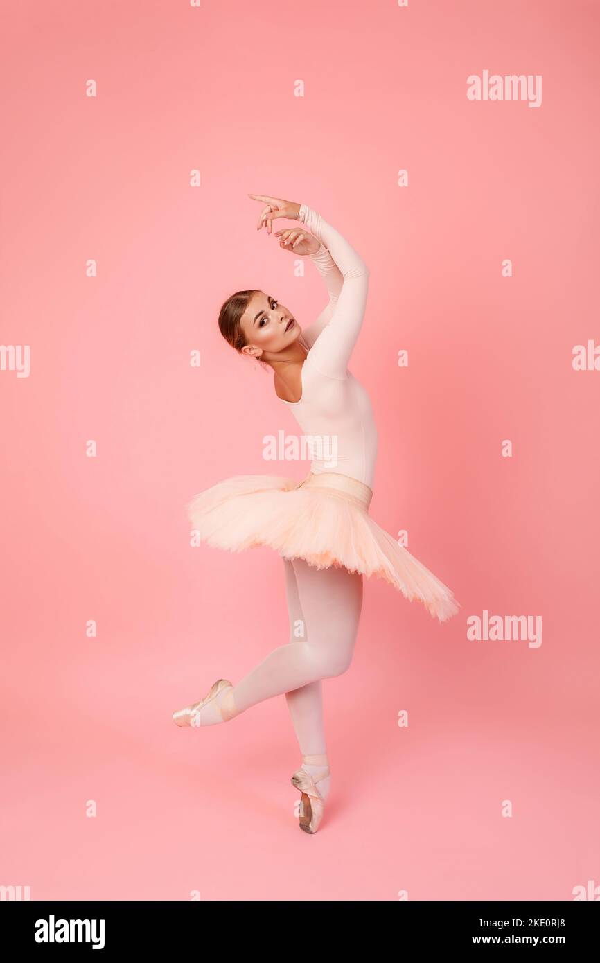 Graceful woman in ballet outfit Stock Photo