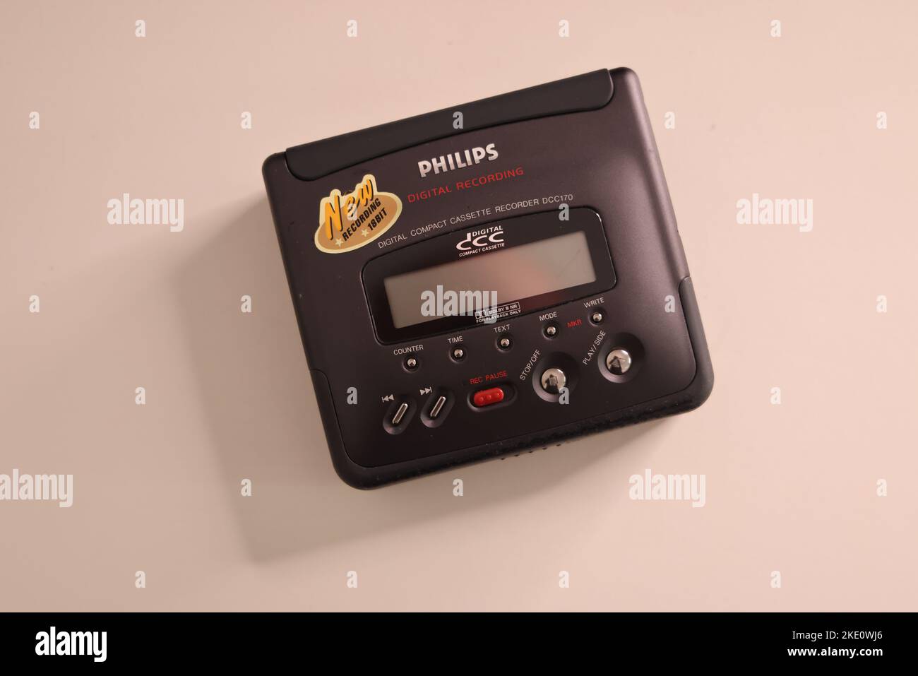 Portable Digital Compact Cassette (DCC) recorder by Philips Stock Photo