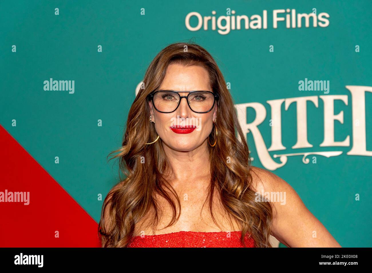 Brooke Shields attends the Apple Original Film's "Spirited" New York