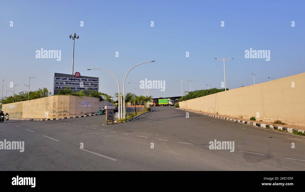 Bangalore,Karnataka,IndiaOctober 26 2022 Entrance with sign board of