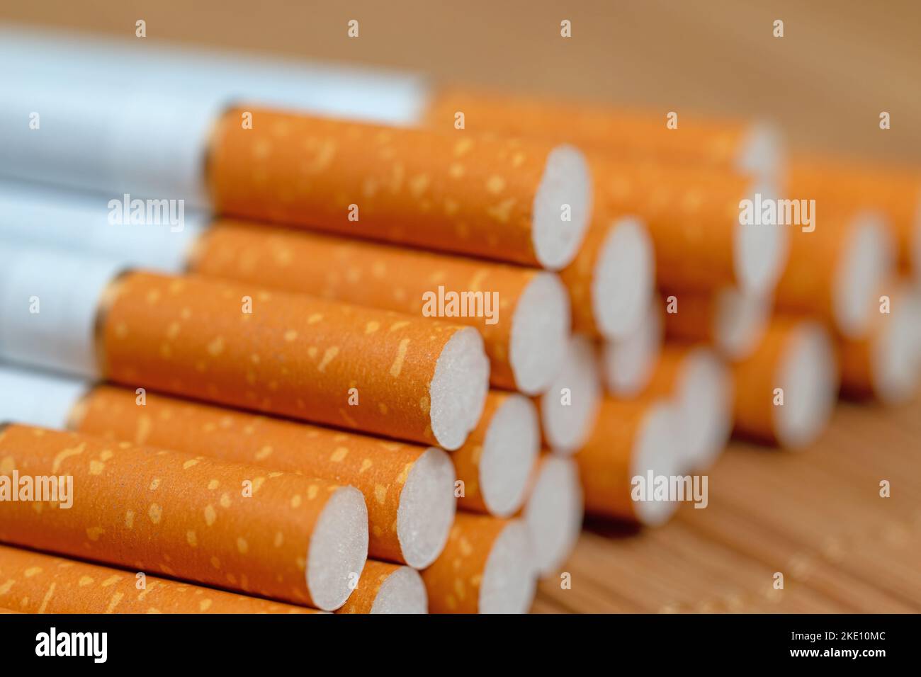 Filter cigarettes in a closeup Stock Photo Alamy