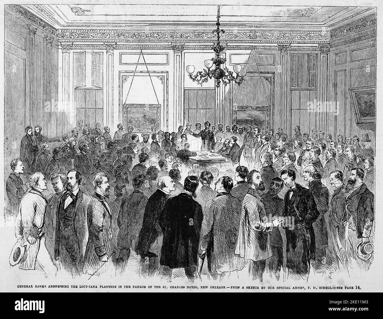 General Nathaniel Prentice Banks addressing the Louisiana planters in