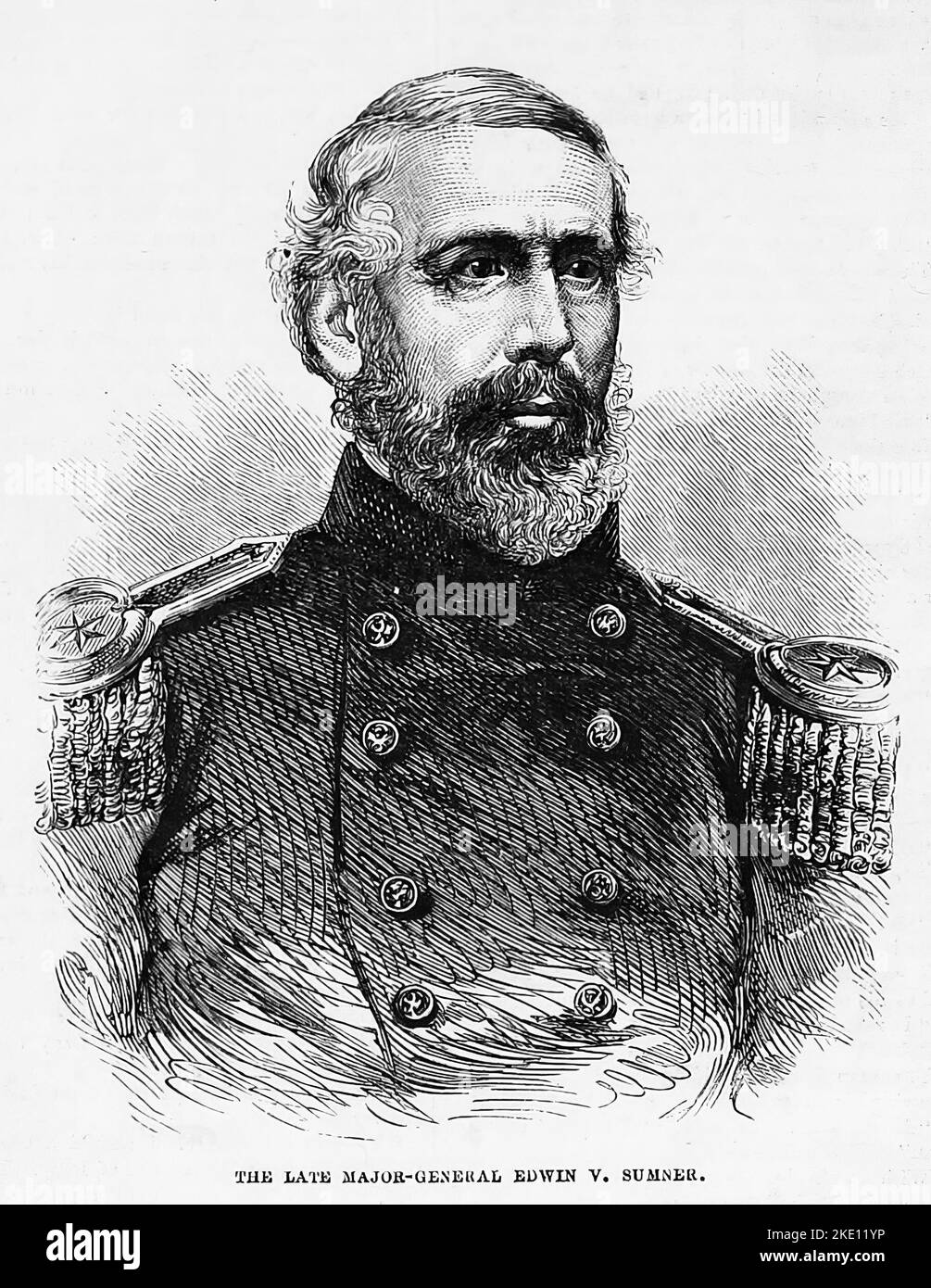 The late Major General Edwin Vose Sumner. 1863. 19th century American