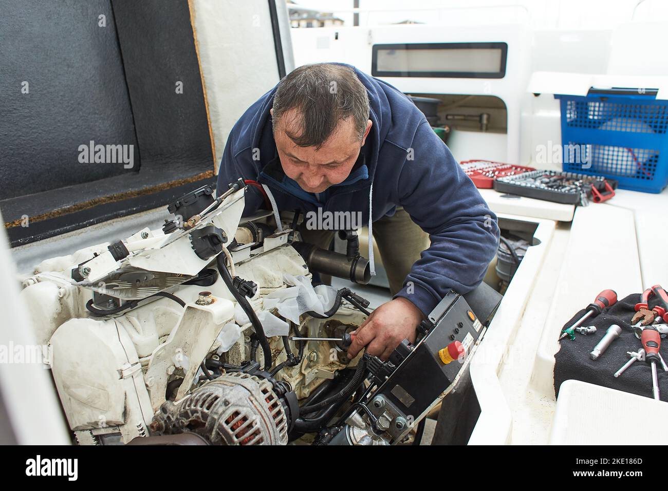 boat-mechanic-repairing-a-ship-engine-stock-photo-alamy