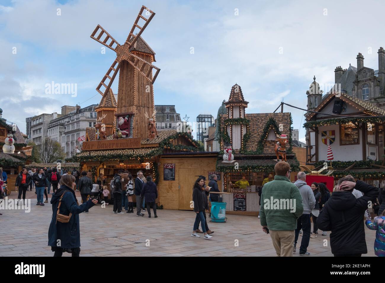 The Birmingham German Christmas market in Victoria Square, Birmingham