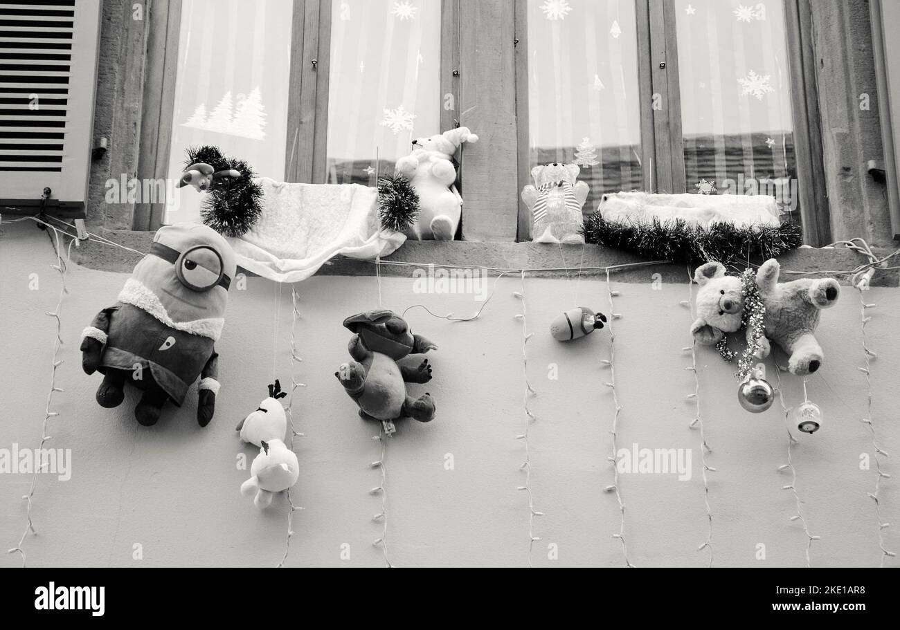 SELESTAT, FRANCE DECEMBER 20, 2015 Minion Stuart, Stitch and other