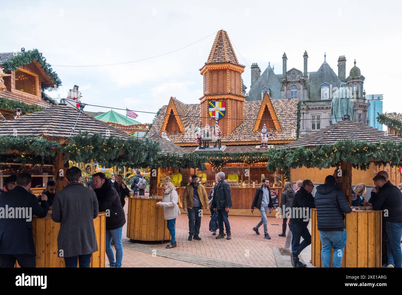 The Birmingham German Christmas market in Victoria Square, Birmingham Stock Photo Alamy