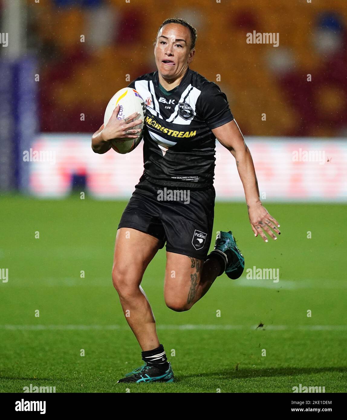 New Zealand's Krystal Rota during the Women's Rugby League World Cup group B match at the LNER