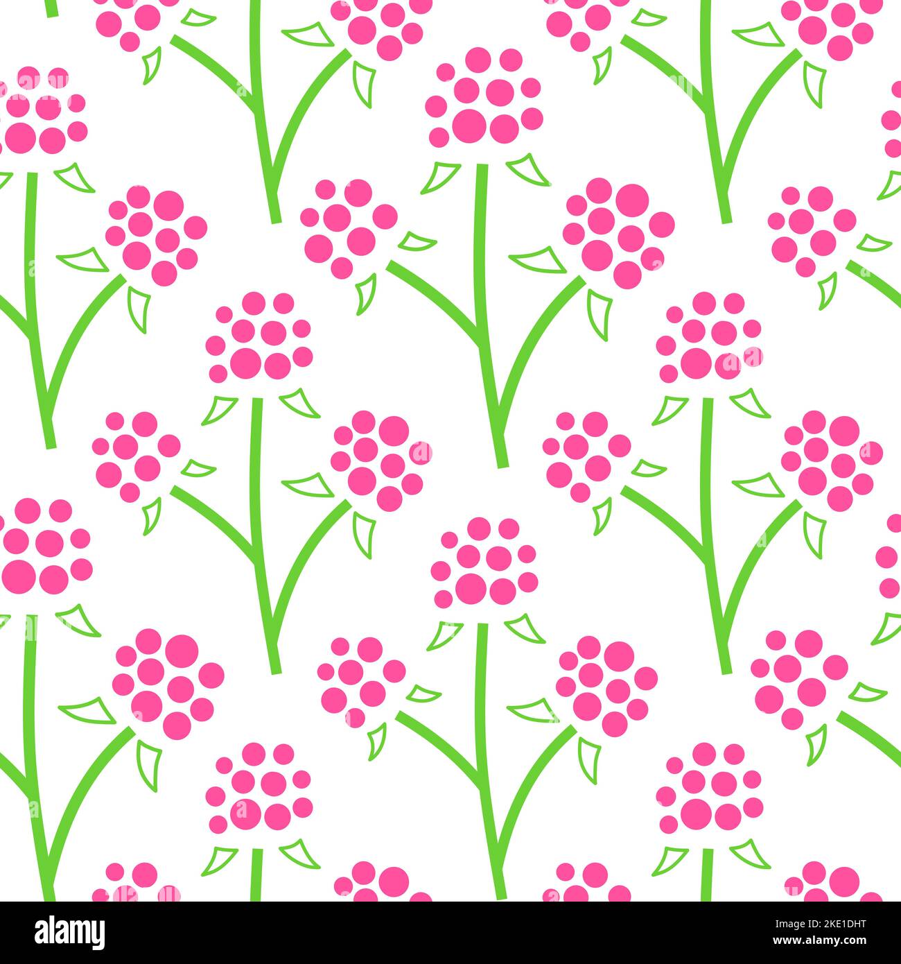 White seamless pattern with pink raspberries. Perfect for jam packaging, prints. Stock Vector