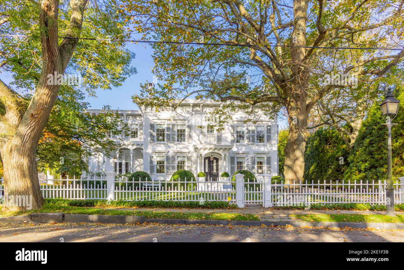 home in the village of Sag Harbor, NY Stock Photo Alamy