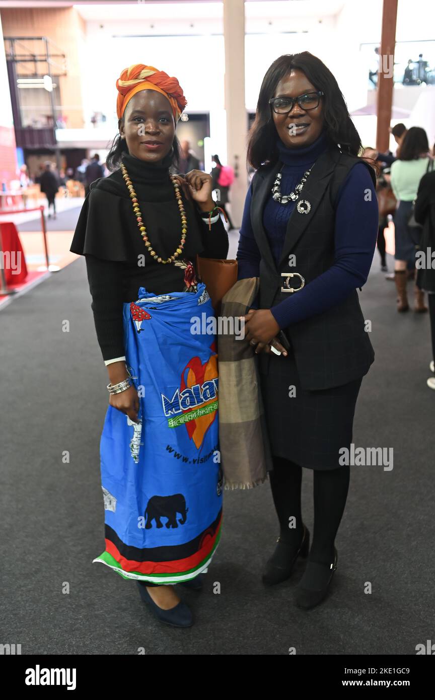 London, England, UK. 9th Nov, 2022. Malawian attends the Where Travel & Tourism Meet at World Travel Market London the International Travel Trade Show #WTMLDN at Excel London. Stock Photo