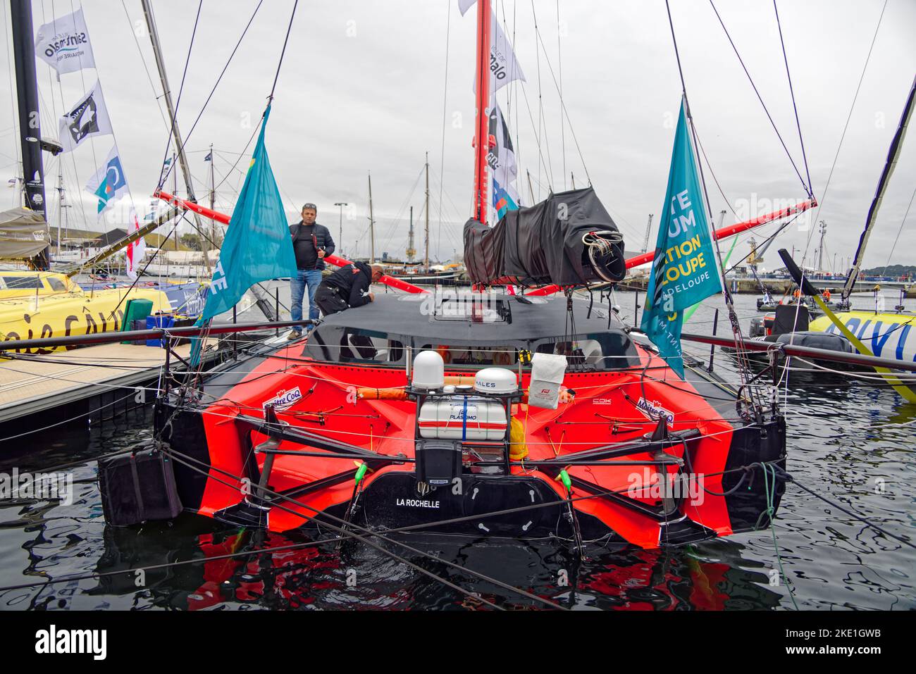 SaintMalo, France. 5th Nov, 2022. The Imoca Maître Coq V skippering by