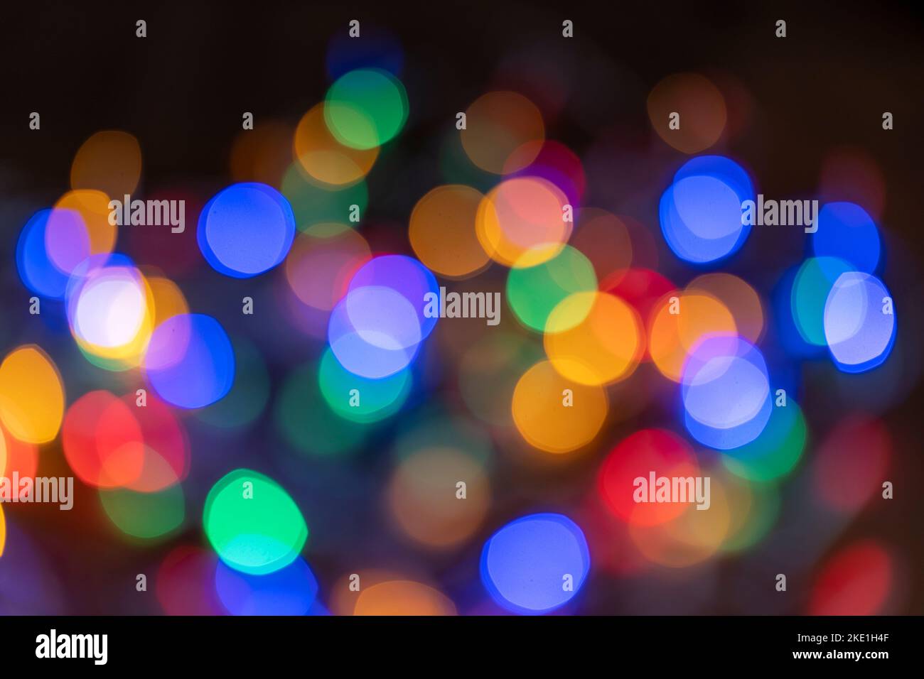 Bokeh lights background. Abstract multicolored light.Christmas concept. Stock Photo