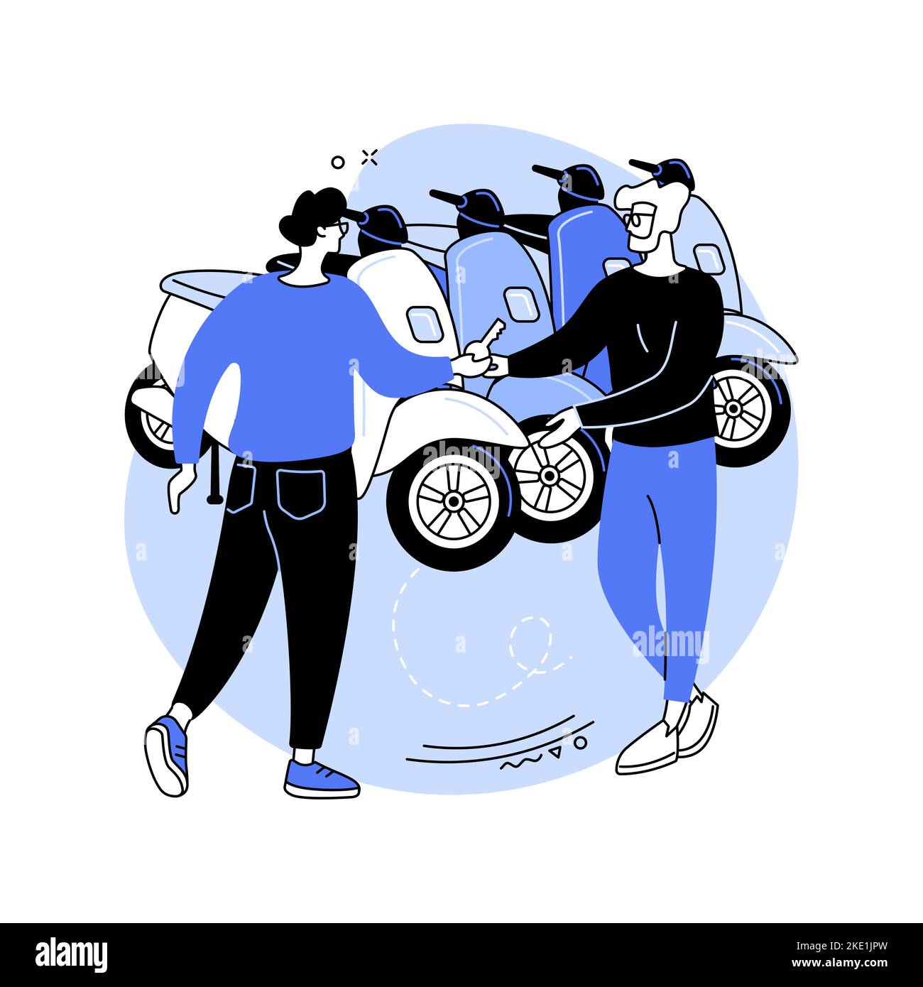 Motorcycle rental shop Stock Vector Images - Alamy