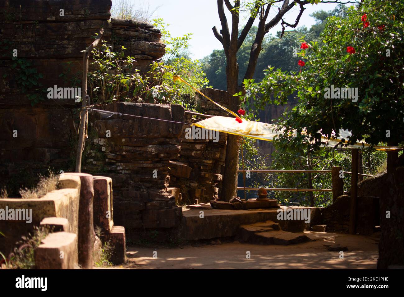 shiva temple inside the kanger valley national park Stock Photo