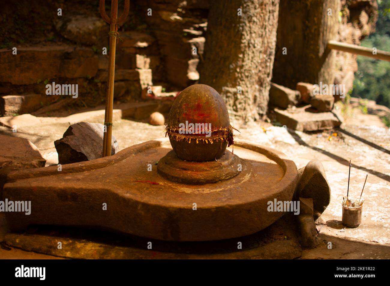 shiva temple inside the kanger valley national park Stock Photo