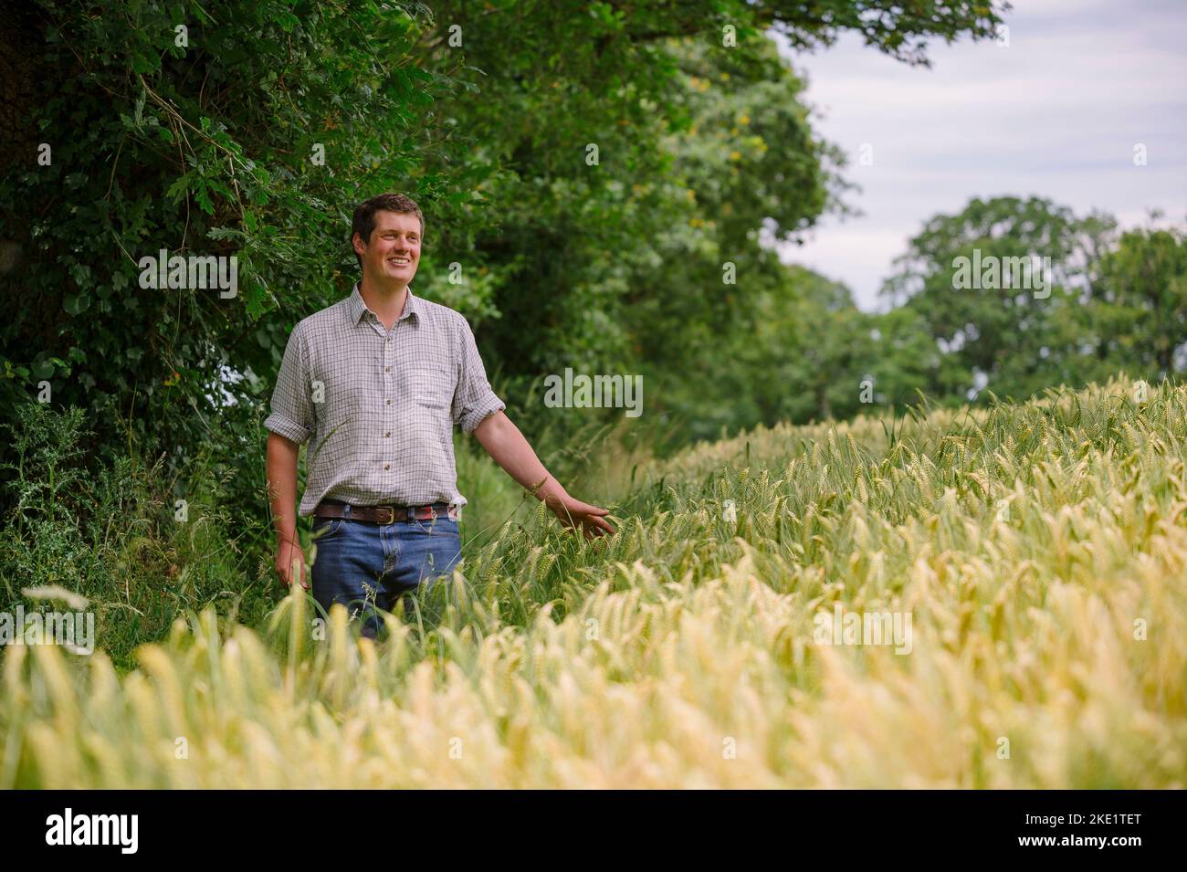 Picture By Jim Wileman Farm Manager Tom Chanter, pictured in Woodbury