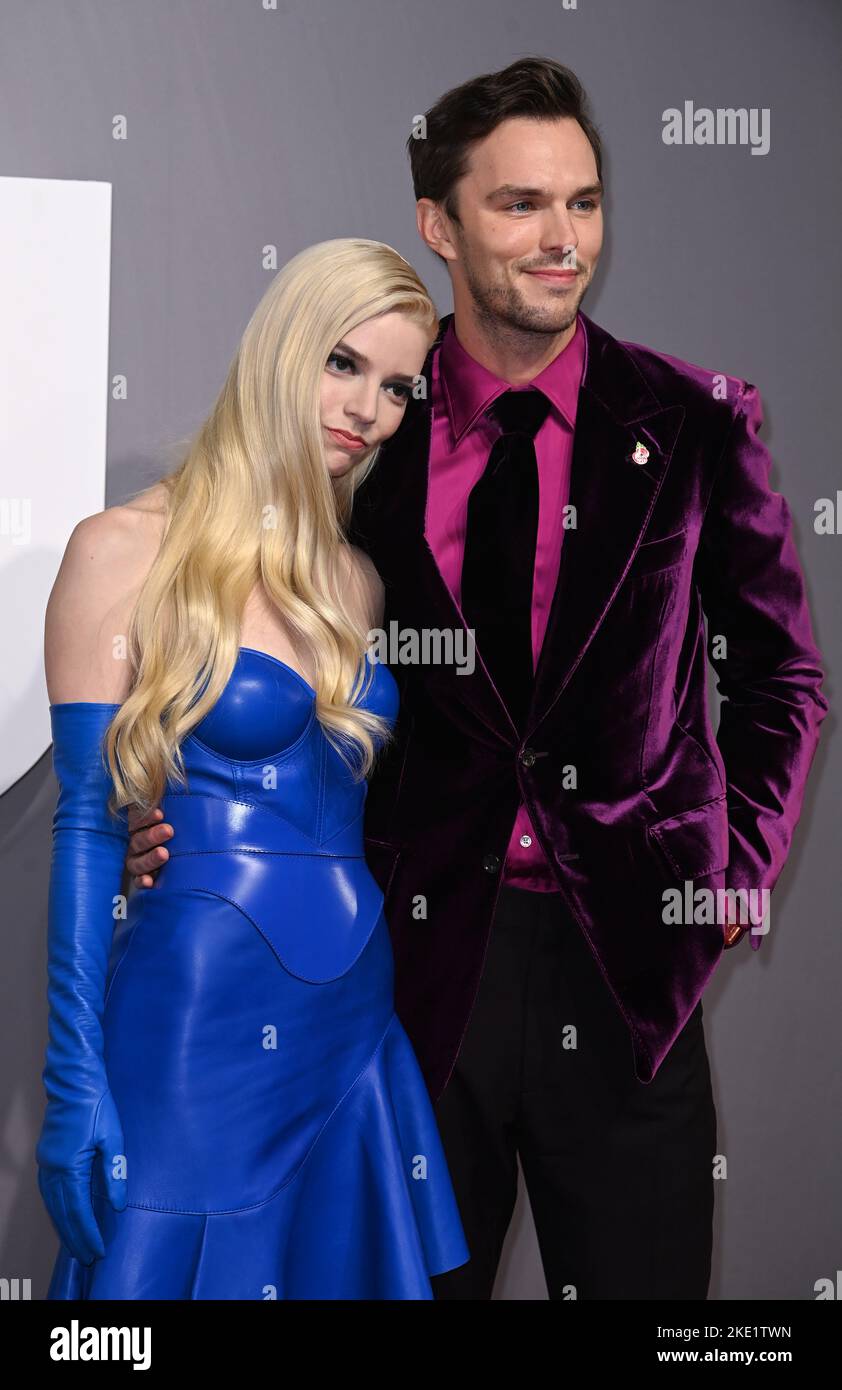 November 9th, 2022, London, UK. Anya Taylor-Joy and Nicholas Hoult