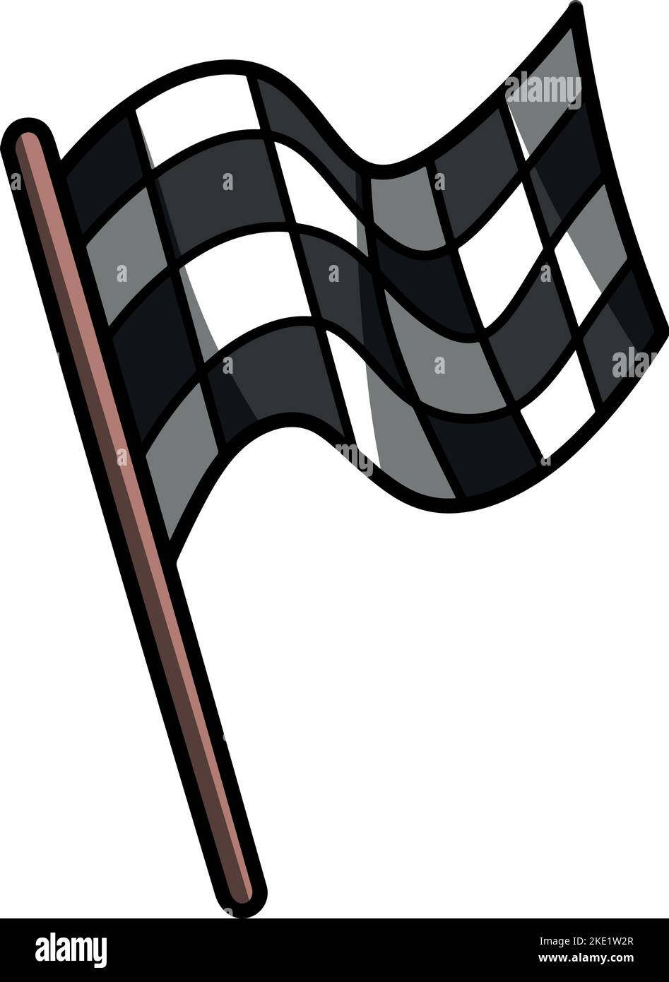 A racing flag icon isolated on white background Stock Vector Image ...