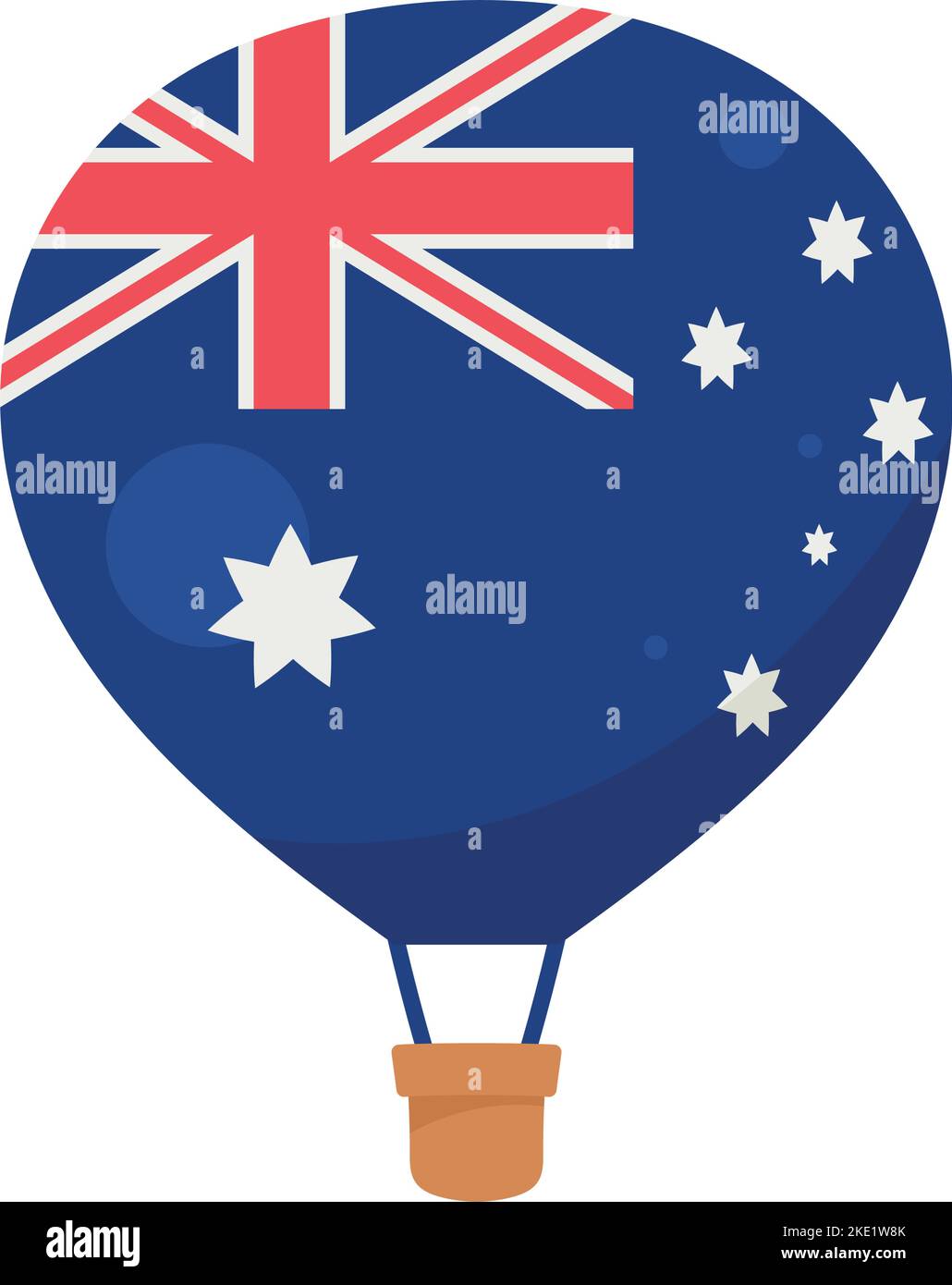 australian flag in balloon air hot icon Stock Vector Image & Art - Alamy