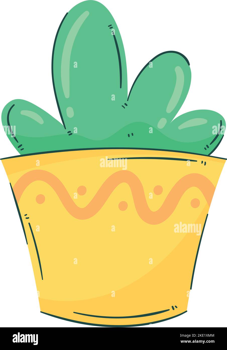 houseplant in pot nature icon Stock Vector Image & Art - Alamy
