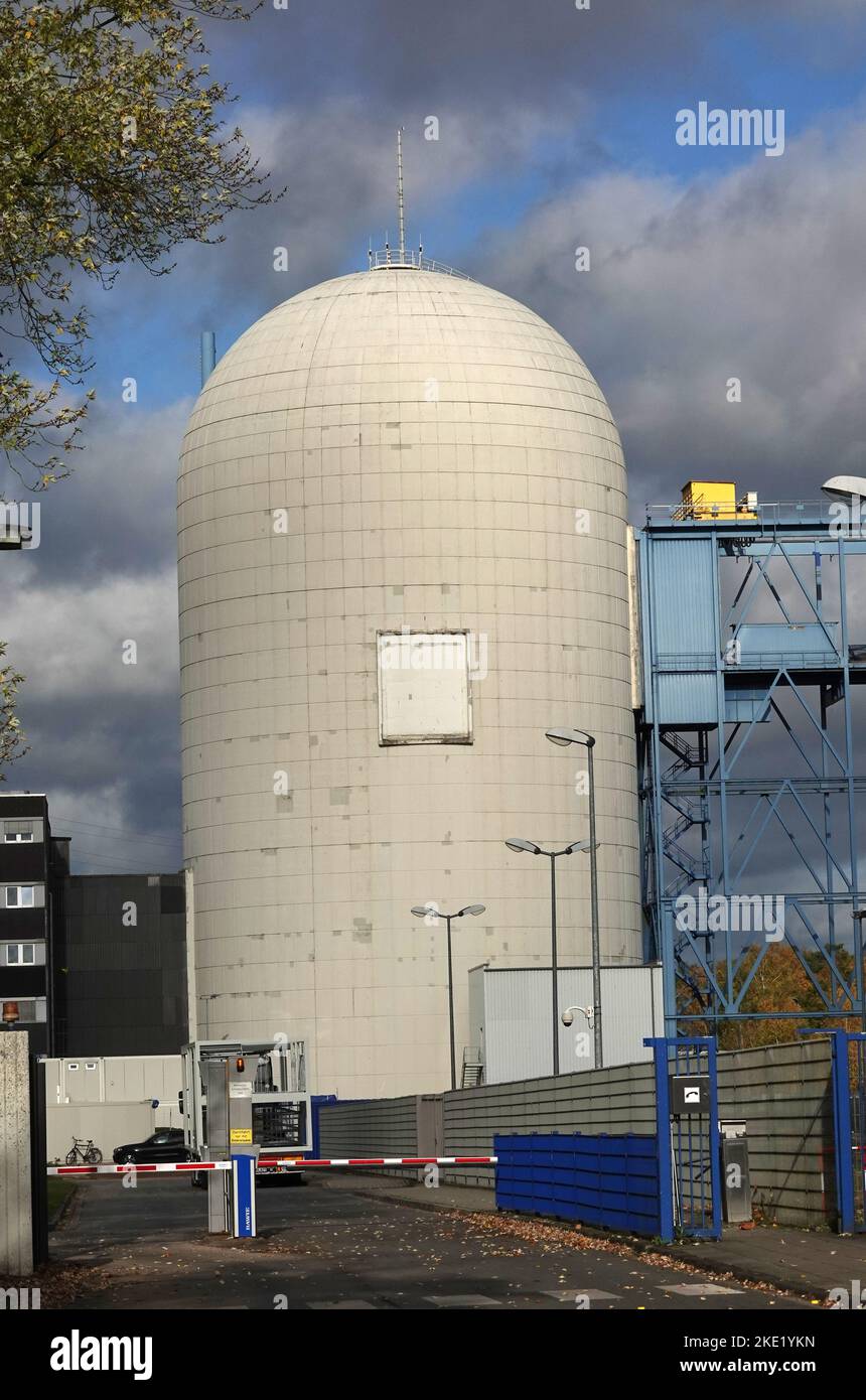Lingen, Germany - Nov 9 2020 - The reactor of the Emsland nuclear power plant. This reactor has 193 fuel elements totaling a core weight of 103 tons. Stock Photo