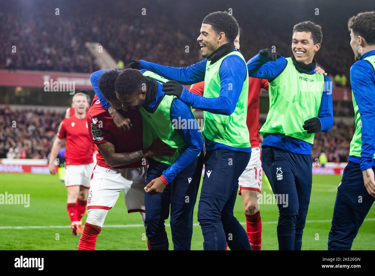 Jesse Ritchie Jesse Lingard #11 of Nottingham Forest celebrates during the Carabao ...