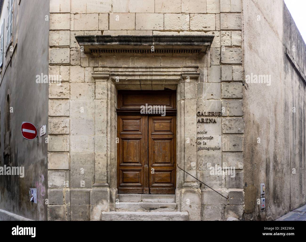 Galerie Arena, Arles France. A former church and now an art gallery attached to the French National School oh Photography Stock Photo