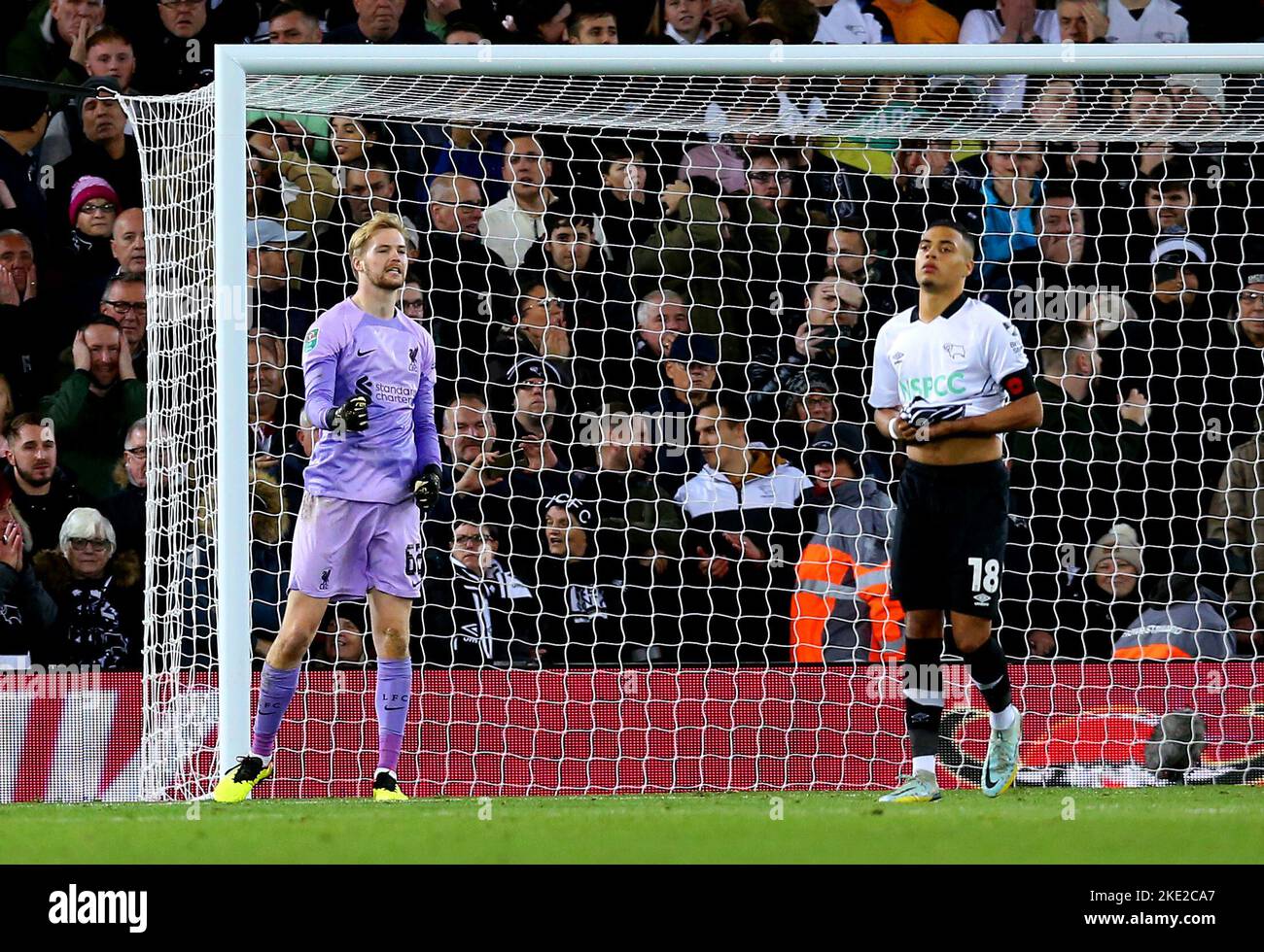 Liverpool Goalkeeper Caoimhin Kelleher Reacts After Saving A Penalty ...