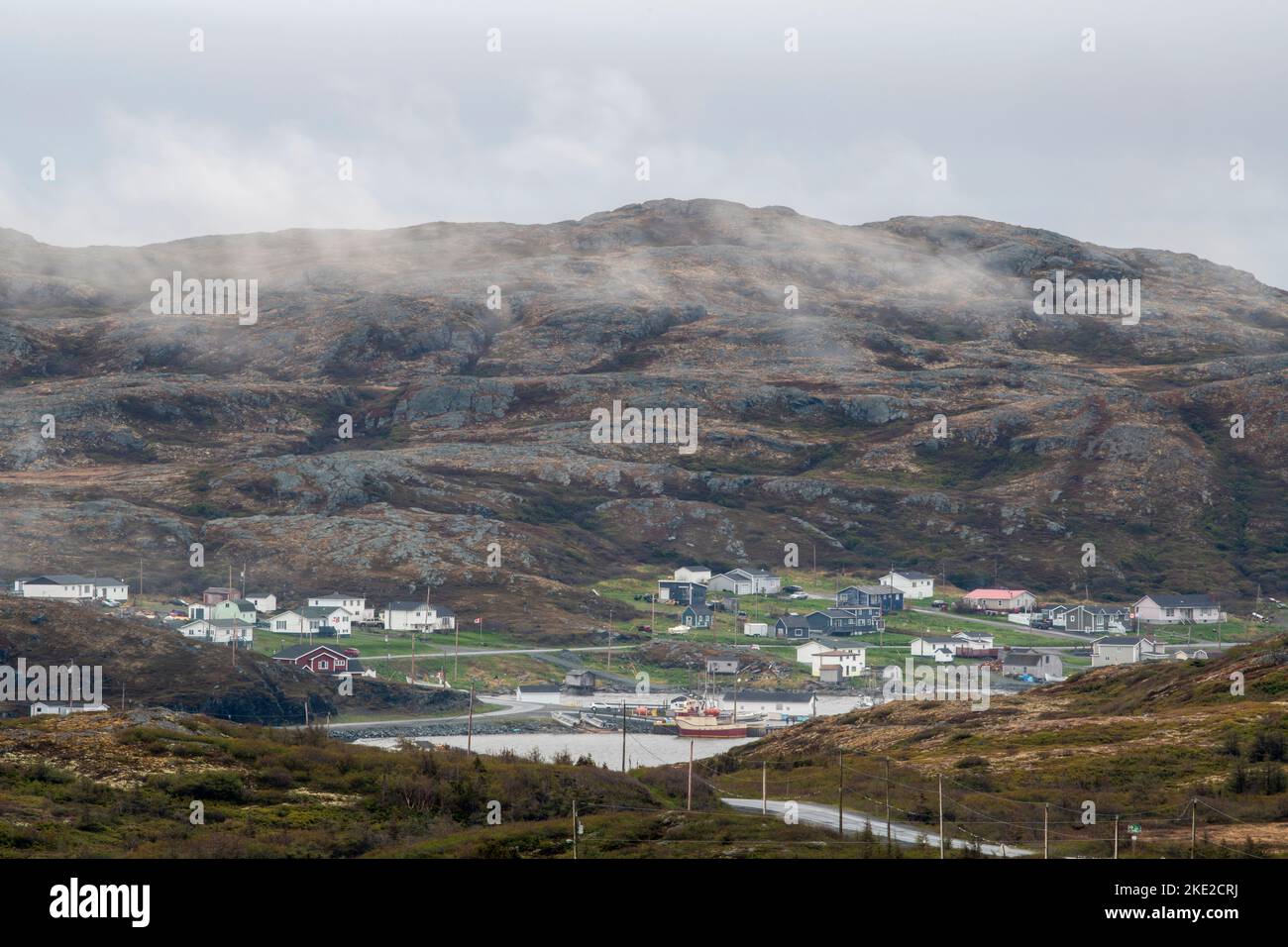 Goose Cove with fog, Goose Cove, Newfoundland and Labrador NL, Canada