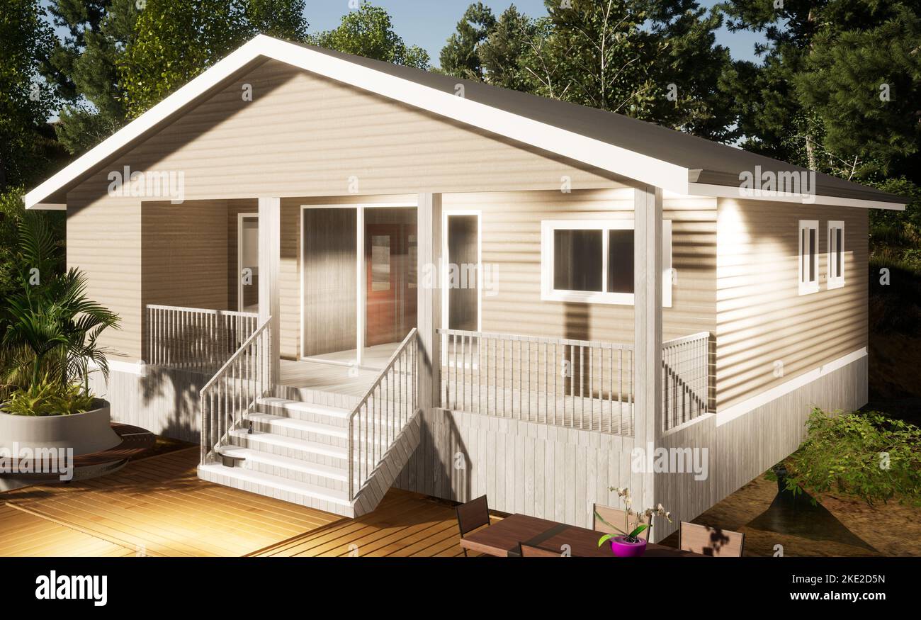 house plan front 583.85 Stock Photo