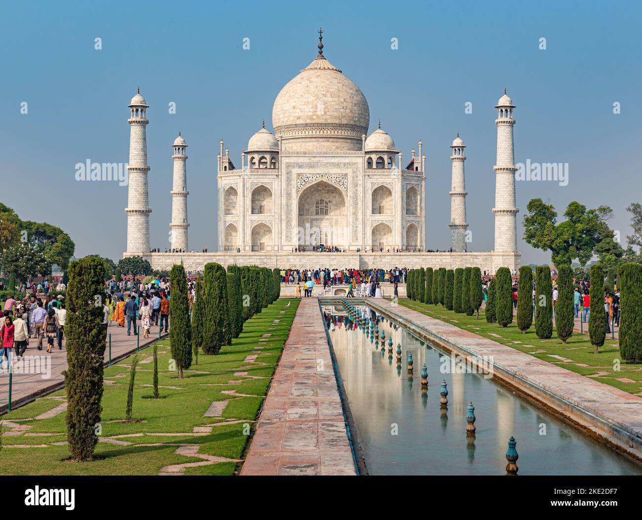 The majestic Taj Mahal at Agra, India Stock Photo - Alamy