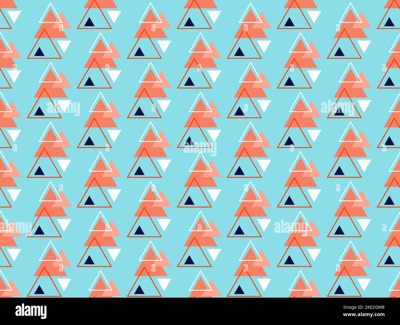 Geometric triangle pattern, seamless vector ornament, holiday mood Stock Vector