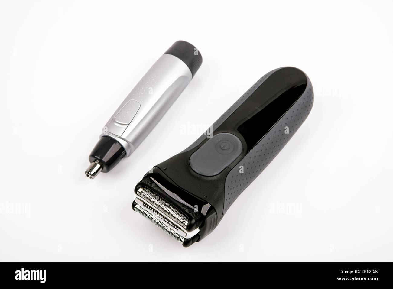 Electric Shaver and Nose Trimmer over bright background Stock Photo Alamy