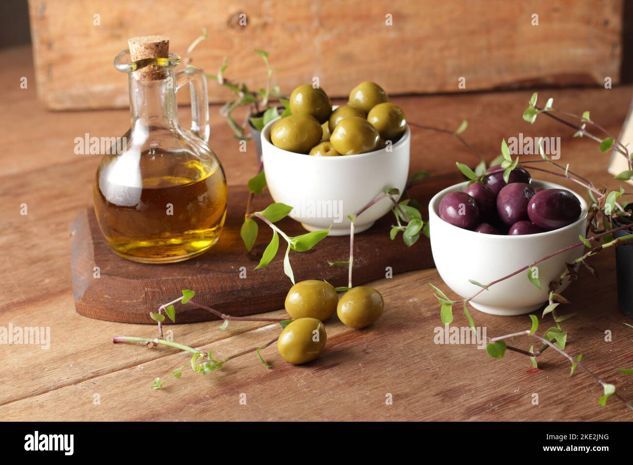 olives and olive oil Stock Photo Alamy