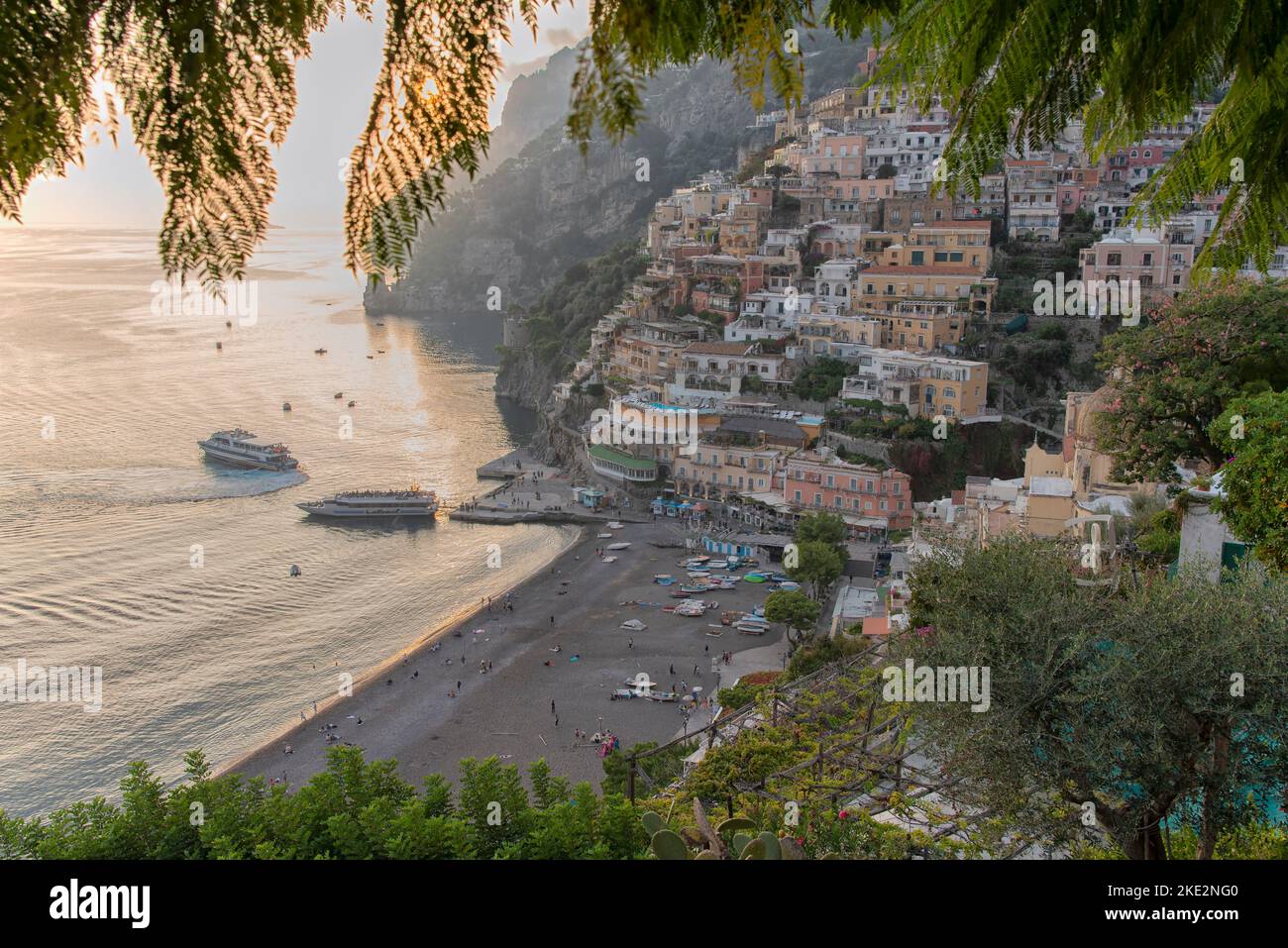 Positano on Amalfi Coast, Italy Stock Photo