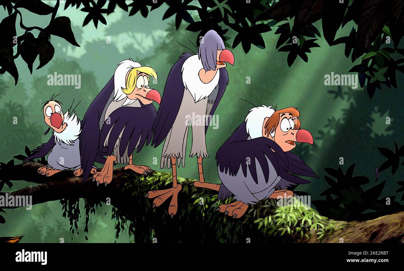 The jungle book 2 lucky the vulture friends 2003 stock photo alamy